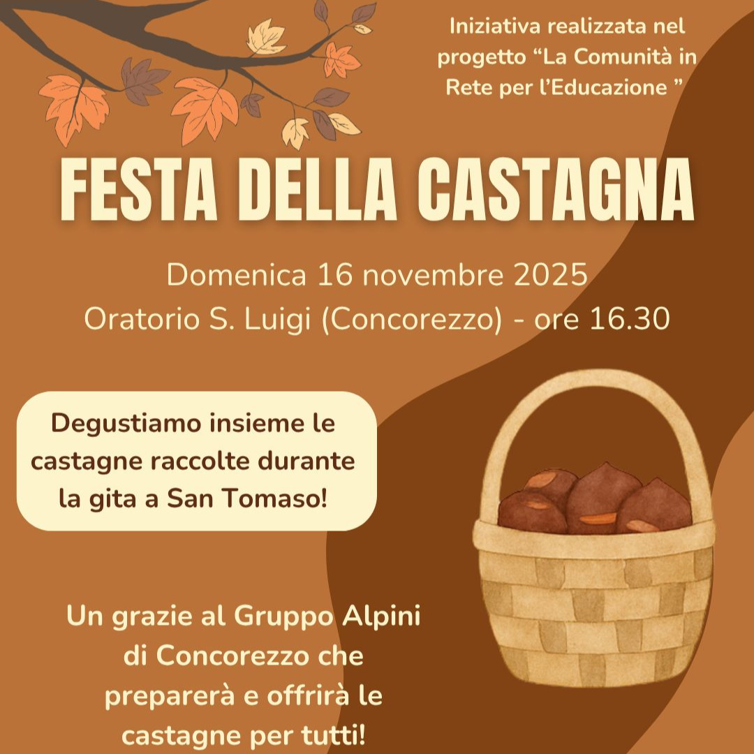 Castagnata in oratorio - Parrocchia di Concorezzo